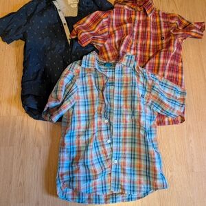 Mountain Hardwear Kids Plaid and Patterned Button-Up Shirts - Navy, Red, Blue